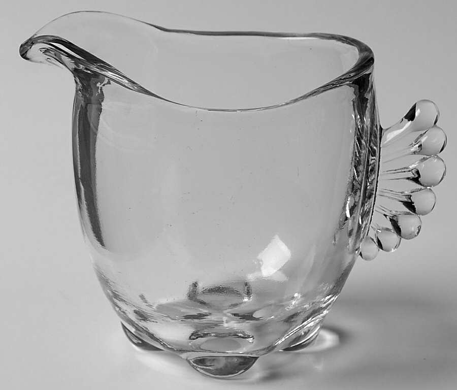 Vermilion Clear Creamer by Paden City-1
