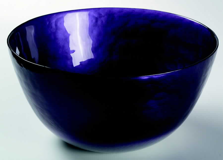 Pearlescent Aubergine and Silver 10" Round Bowl by Portmeirion-1