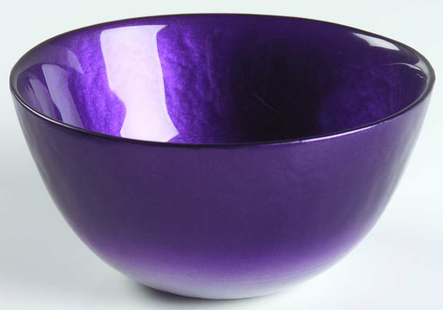 Pearlescent Aubergine and Silver 5" Round Bowl by Portmeirion-1