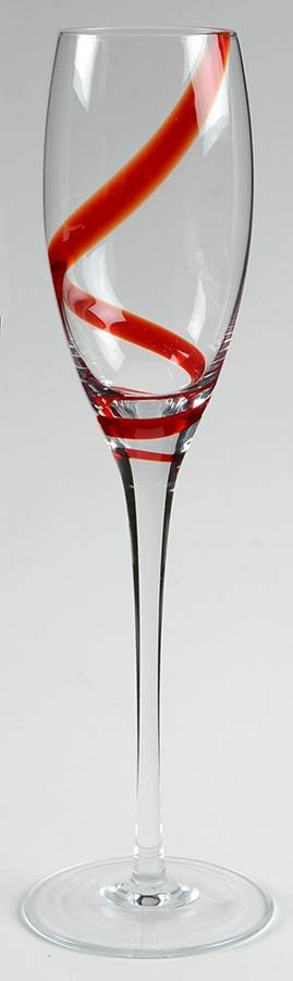 Swirline Red Fluted Champagne by Pier 1-1
