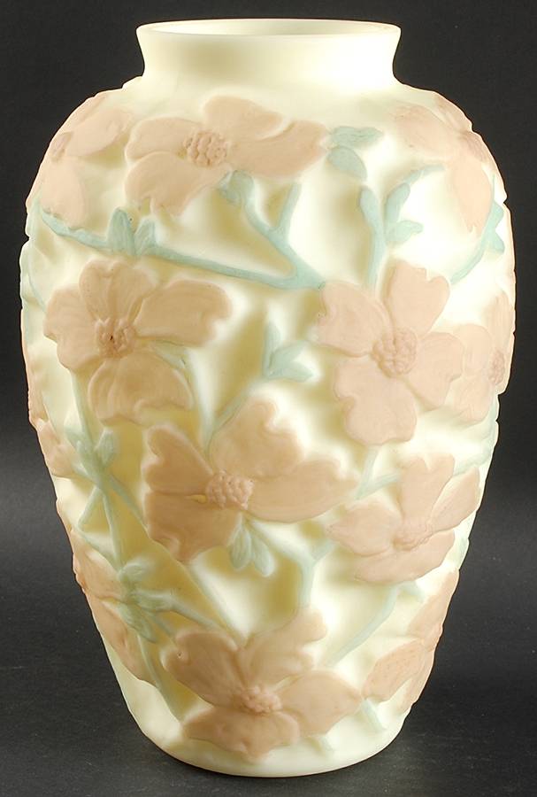 Dogwood Yellow 10" Flower Vase by Phoenix Glass-1