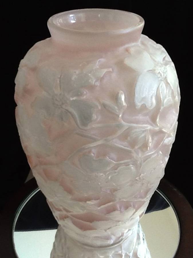 Dogwood Pink 10" Flower Vase by Phoenix Glass-1