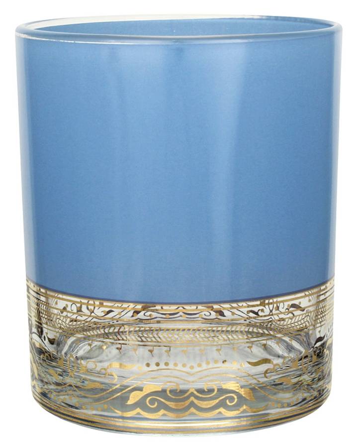 Aqua Moon On the Rocks Glass by Patina Vie Crystal-1