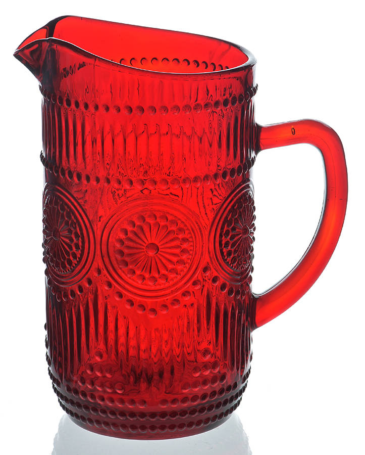 Adeline Ruby 54 Oz Pitcher by Pioneer Woman Glass-1