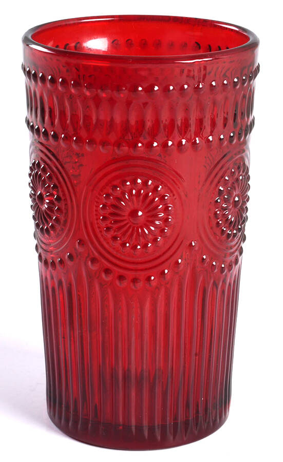 Adeline Ruby 16 Oz Flat Tumbler by Pioneer Woman Glass-1