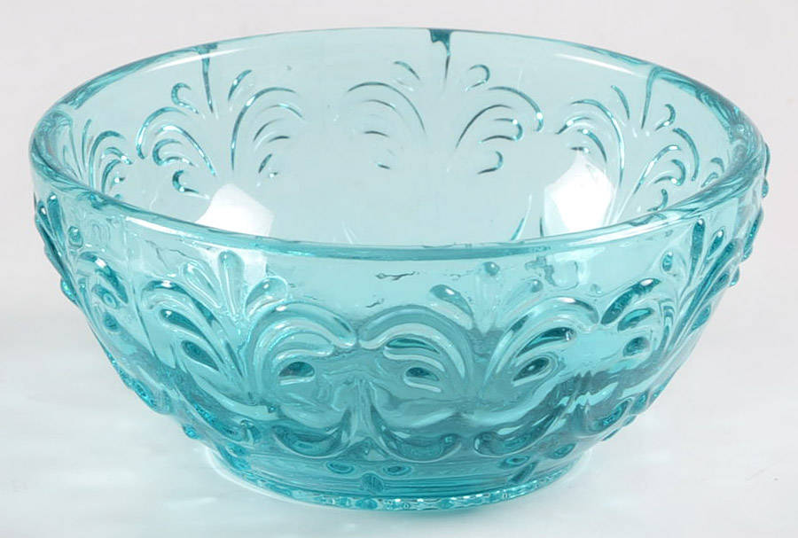 Cassie Teal Dip Bowl by Pioneer Woman Glass-1