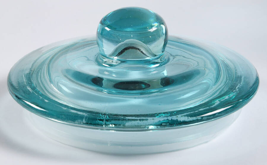 Cassie Teal Lid for Small Canister by Pioneer Woman Glass-1