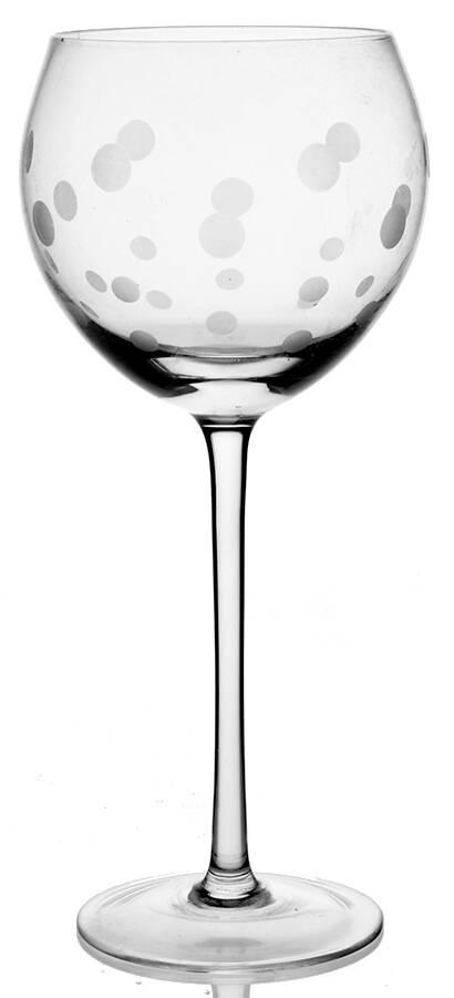 Frosted Dots Balloon Wine by Pampered Chef Crysta-1