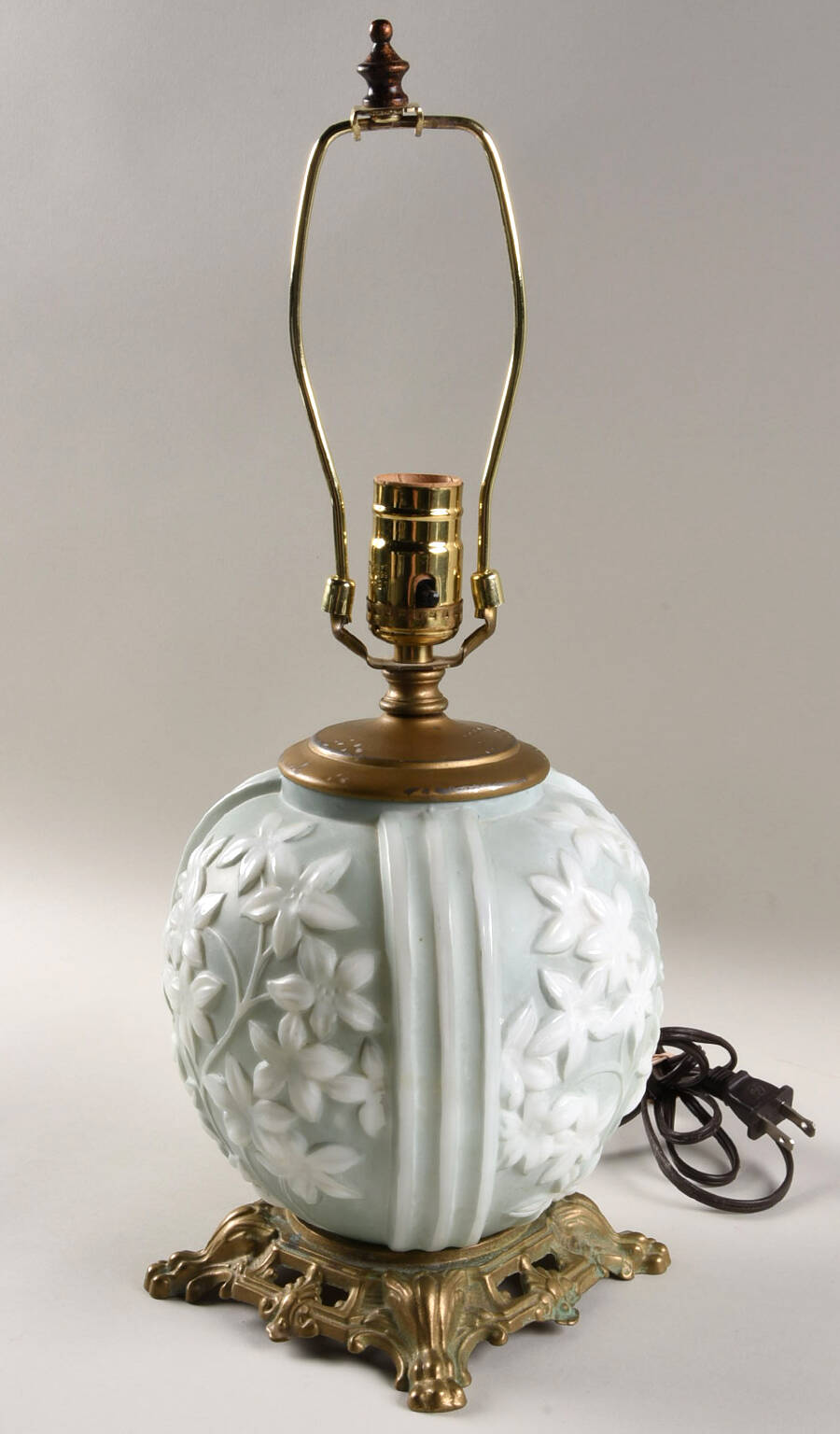 Star Flower Base for 17" Electric Lamp by Phoenix Glass-1
