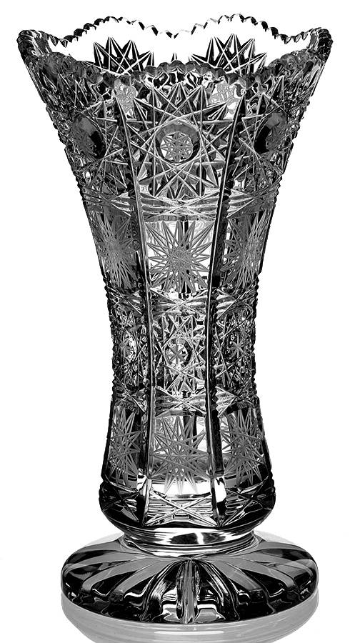 Queen Lace (Round Bowl Shape) 7" Flower Vase by Queen Lace-1