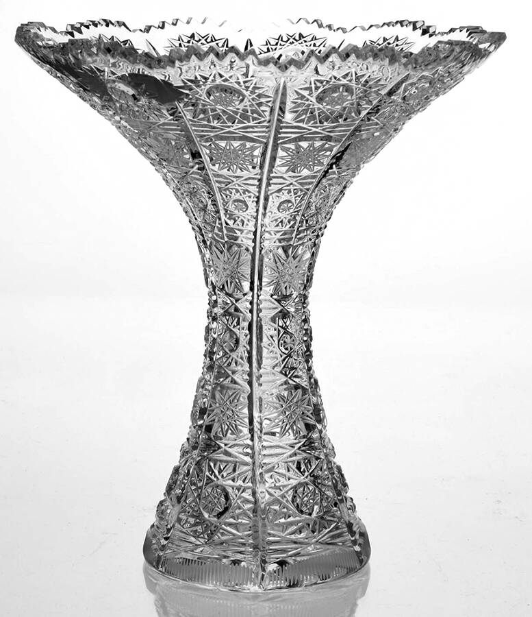 Queen Lace (Round Bowl Shape) 6" Flared Vase by Queen Lace-1