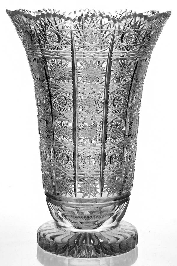 Queen Lace (Round Bowl Shape) 8" Flower Vase by Queen Lace-1