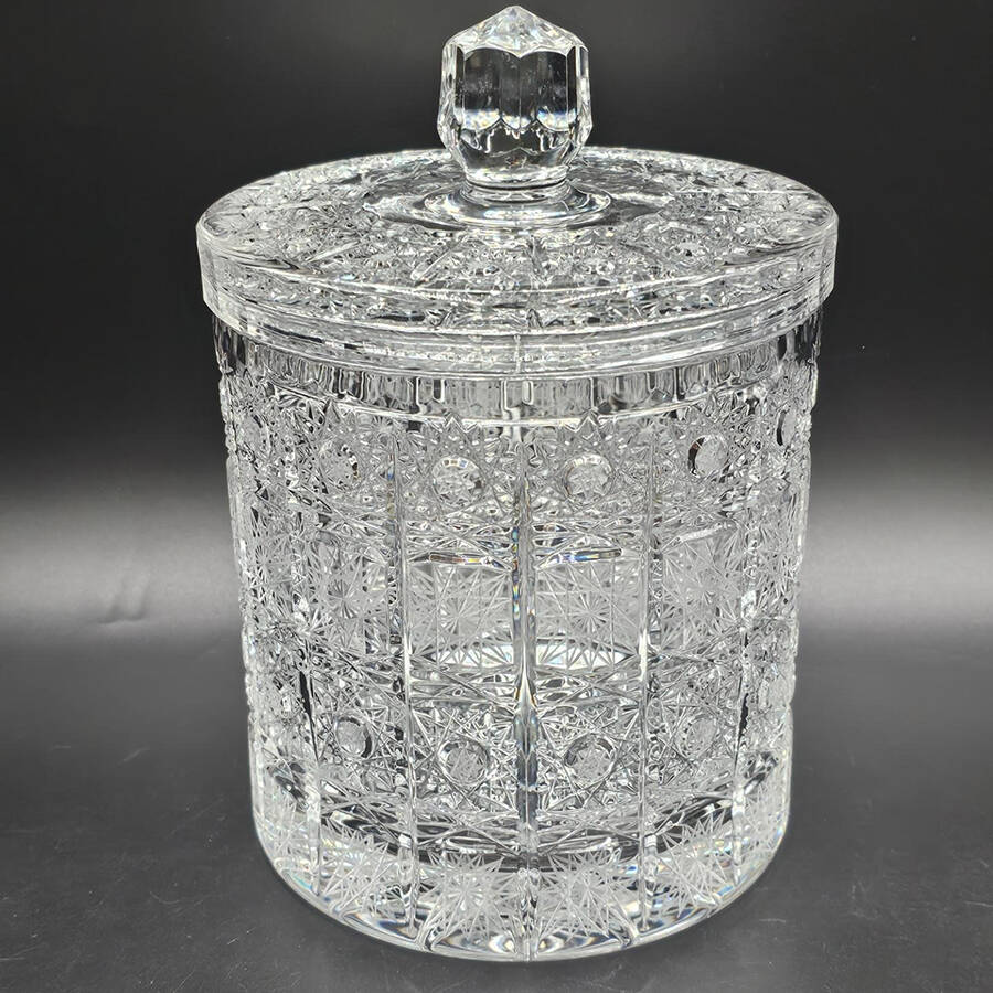 Queen Lace (Round Bowl Shape) Biscuit Barrel & Lid by Queen Lace-1