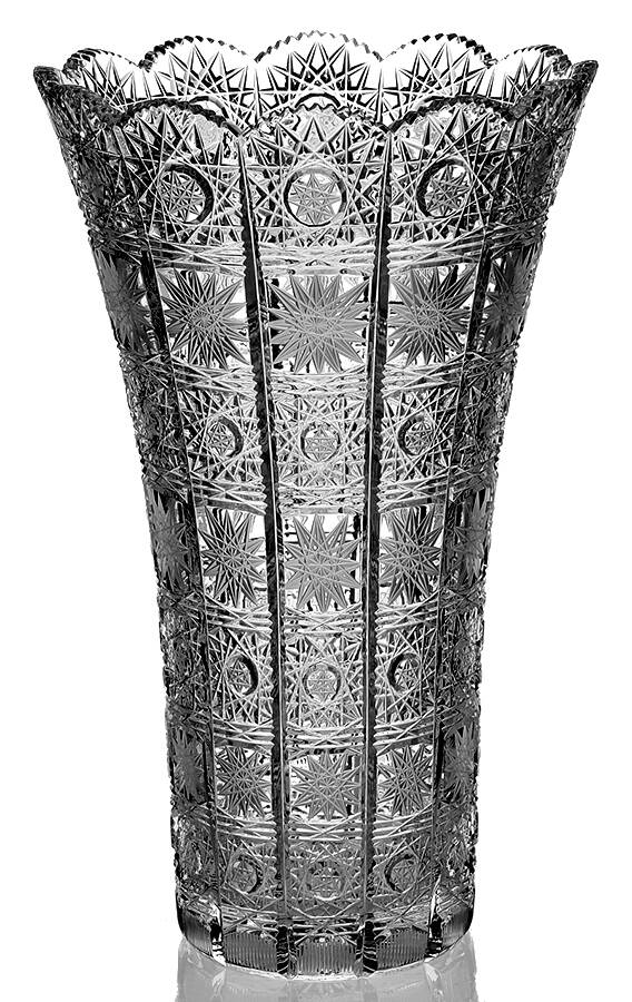Queen Lace (Round Bowl Shape) 10" Flower Vase by Queen Lace-1