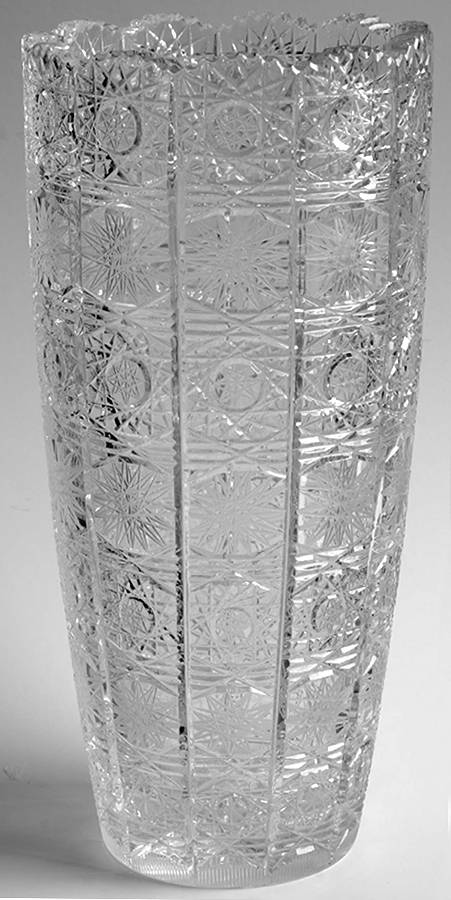 Queen Lace (Round Bowl Shape) 9" Flower Vase by Queen Lace-1