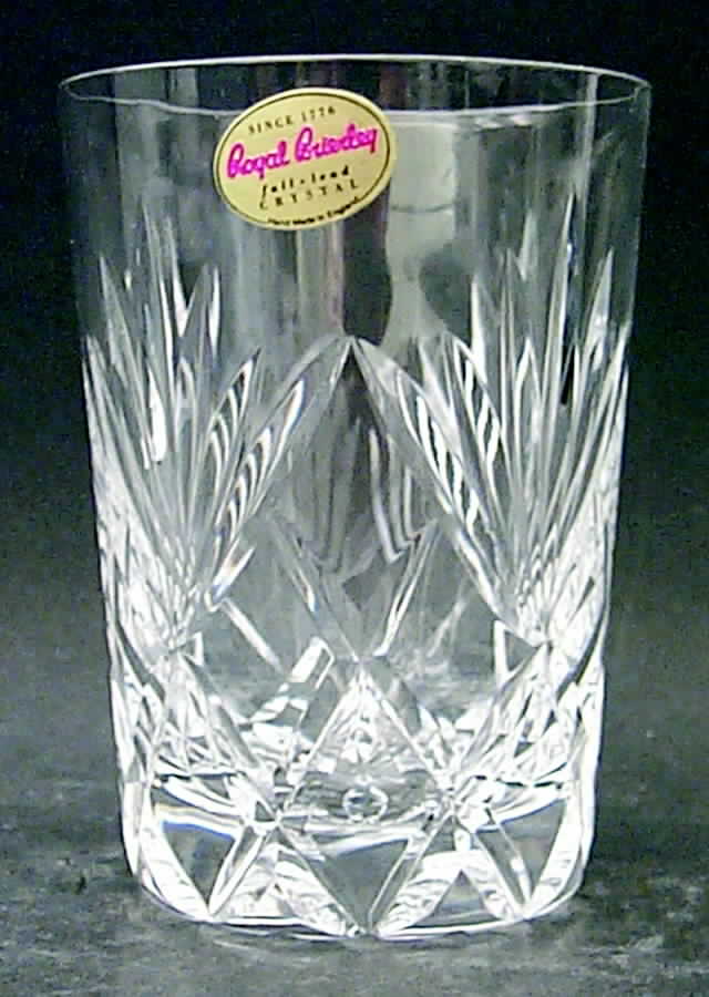 Braemar (Short Stem) 10 Oz Flat Tumbler by Royal Brierley-1