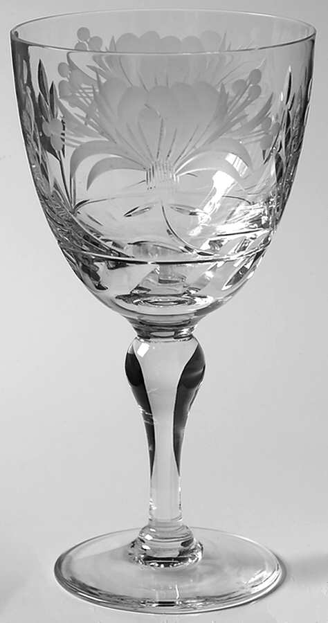 Honeysuckle Water Goblet by Royal Brierley-1