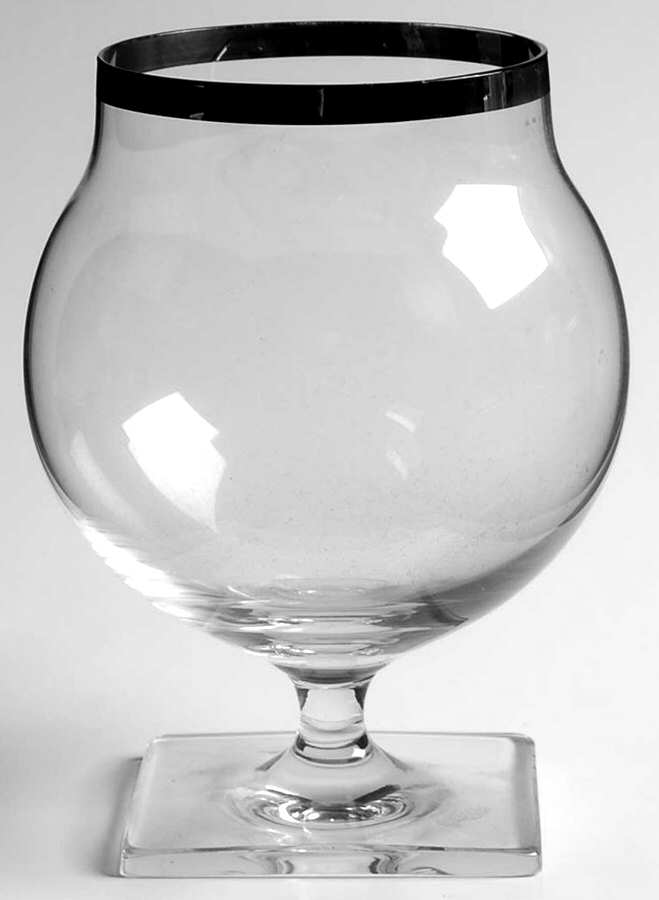 Platinum Band (Stem #3200) Brandy Glass by Rosenthal-1