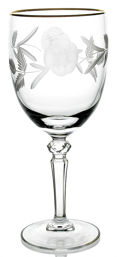 Country Rose Gold Wine Glass by Royal Doulton-1