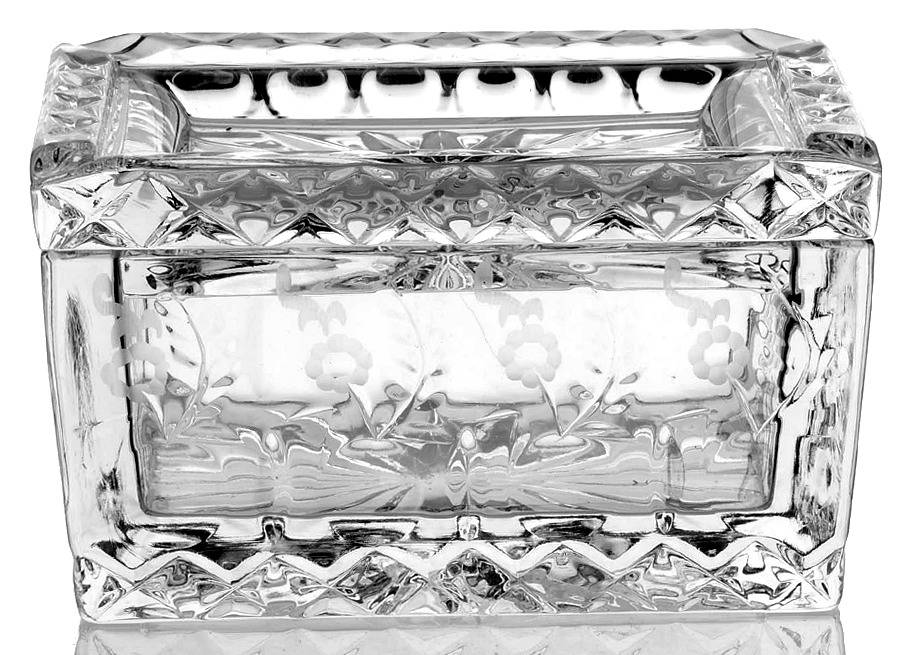 Gallia Cigarette Box with Ashtray Lid by Rogaska-1