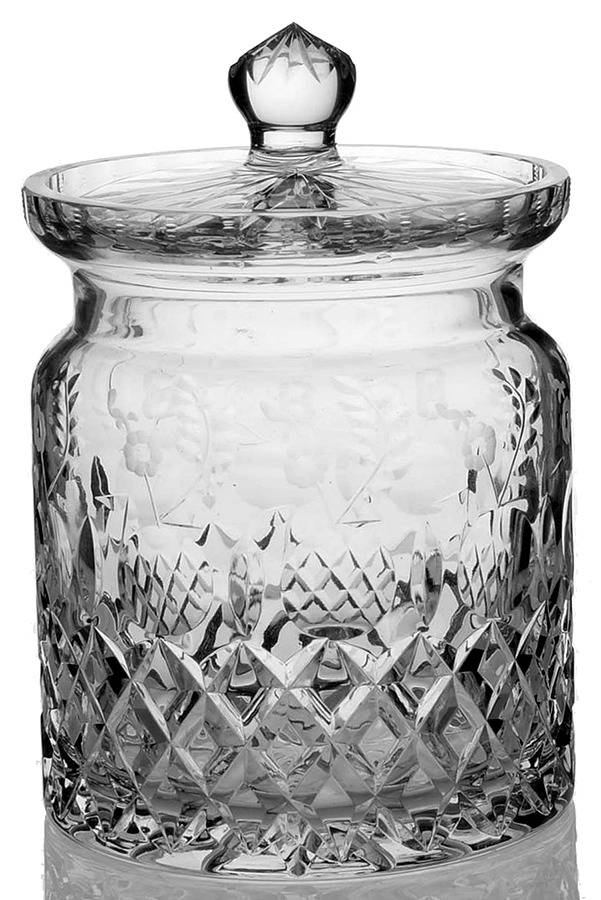 Gallia Biscuit Barrel & Lid by Rogaska-1