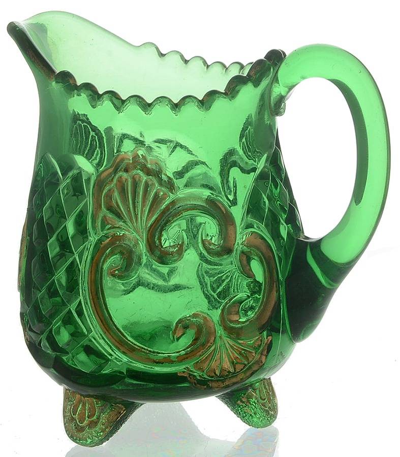 Croesus Green (Emerald) Mini Creamer by Riverside-1