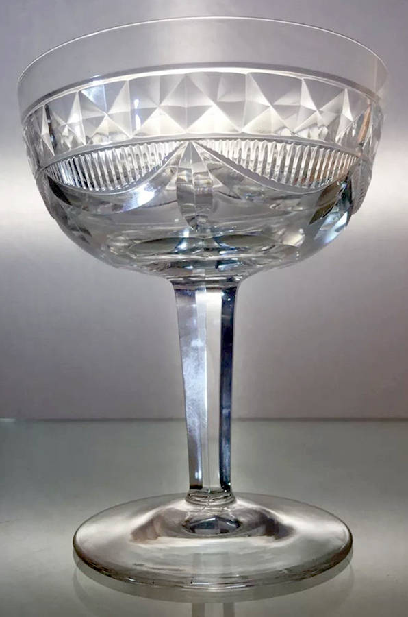 Elegance (Cut) Champagne/Tall Sherbet by Royal Leerdam - Netherland-1