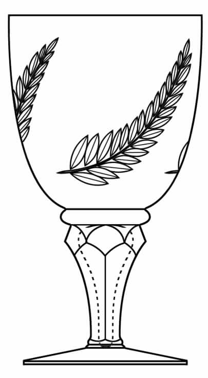 Princess Astrid Water Goblet by Royal Leerdam - Netherland-1