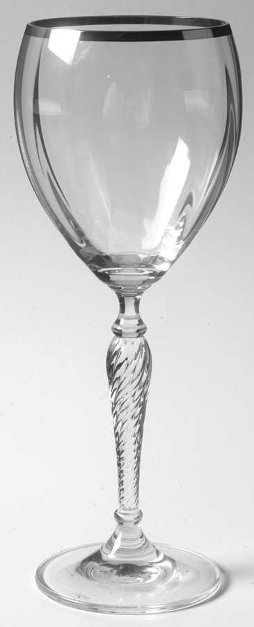 Dawn Platinum Wine Glass by Royal Doulton-1