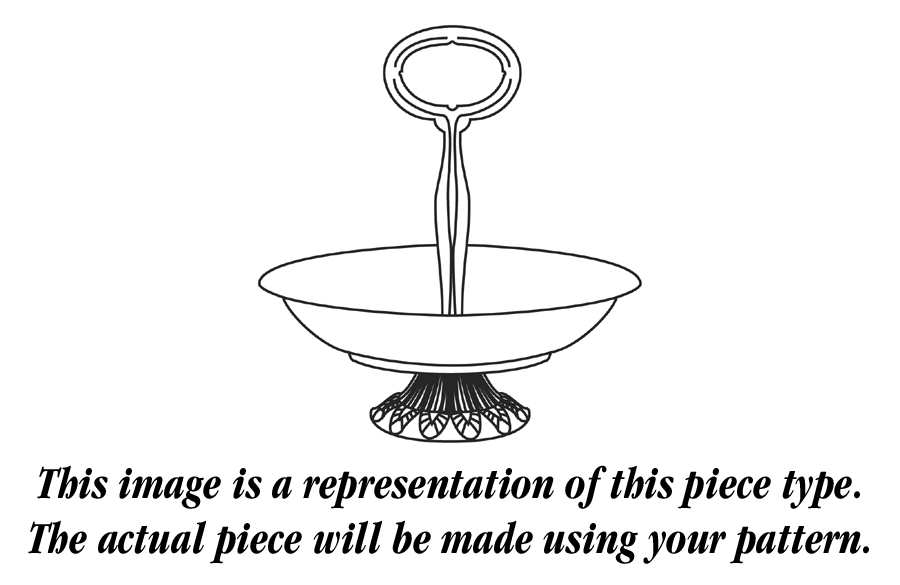 Volute Handled Footed Nut Dish HC by Cristal D'Arques - Durand-1