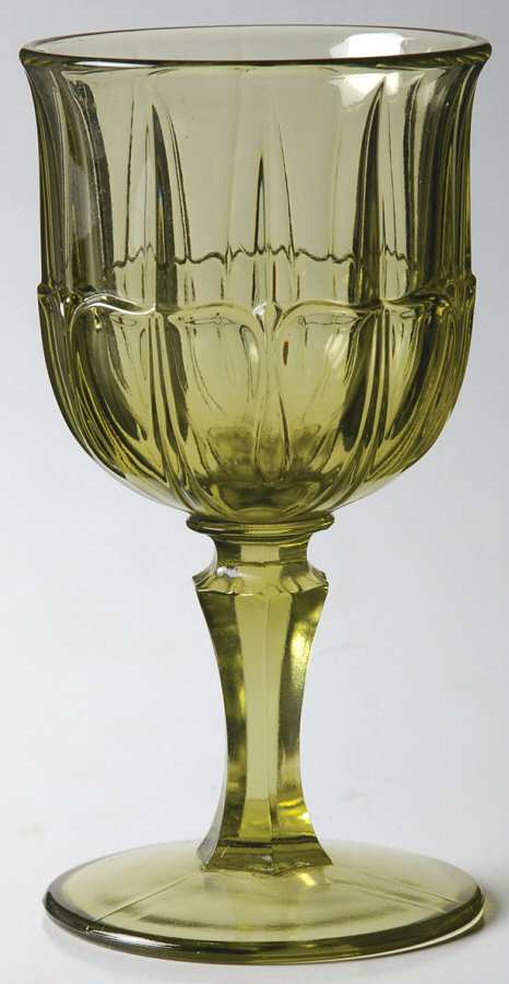 Syndenham Avocado Green Water Goblet by Red Cliff-1