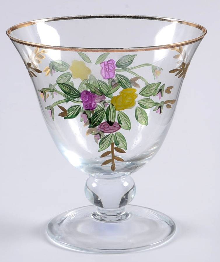 Old Country Roses (Handpainted, Gold Trim) Footed Dessert by Royal Albert-1