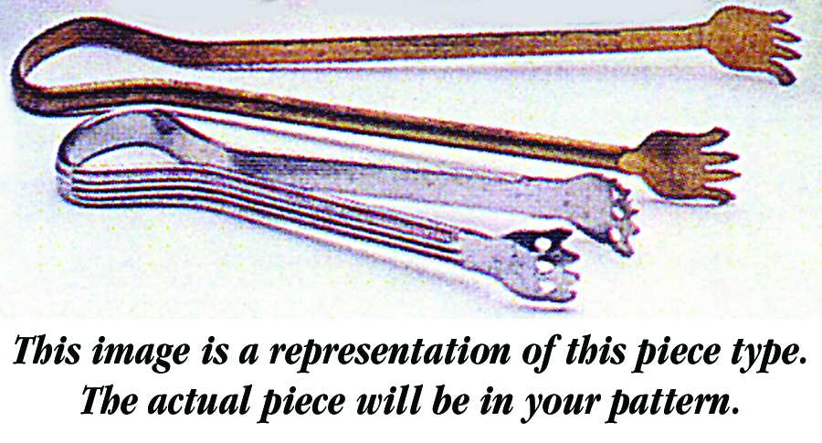 Versailles Topaz (No Trim) Metal Tongs for Ice Bucket by Fostoria-1