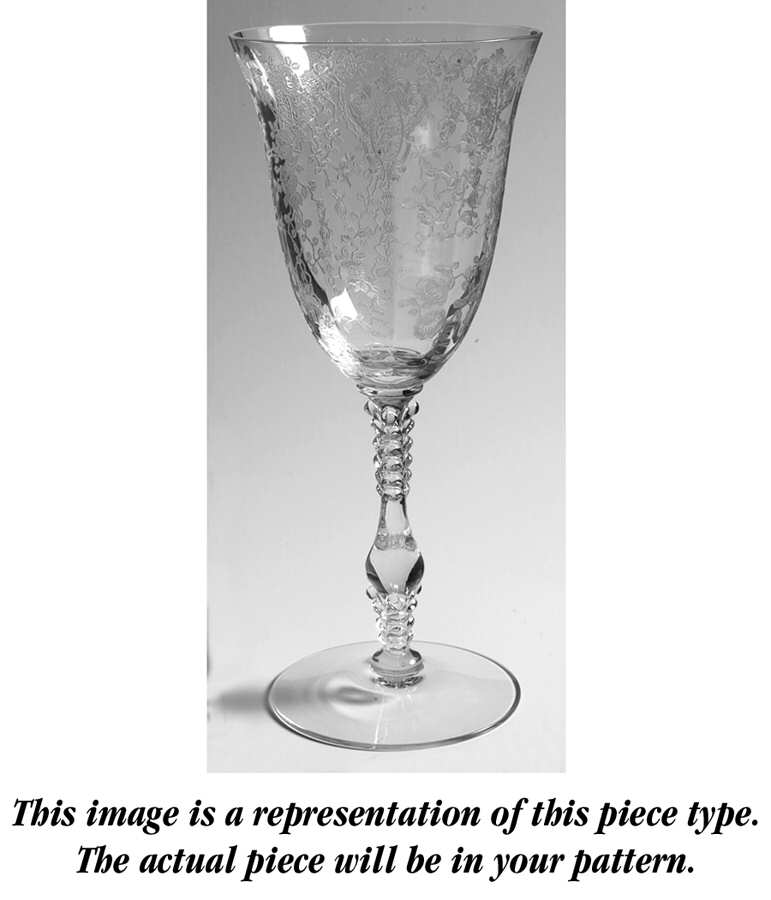 Wildflower Yellow (Gold Krystol) Water Goblet by Cambridge-1
