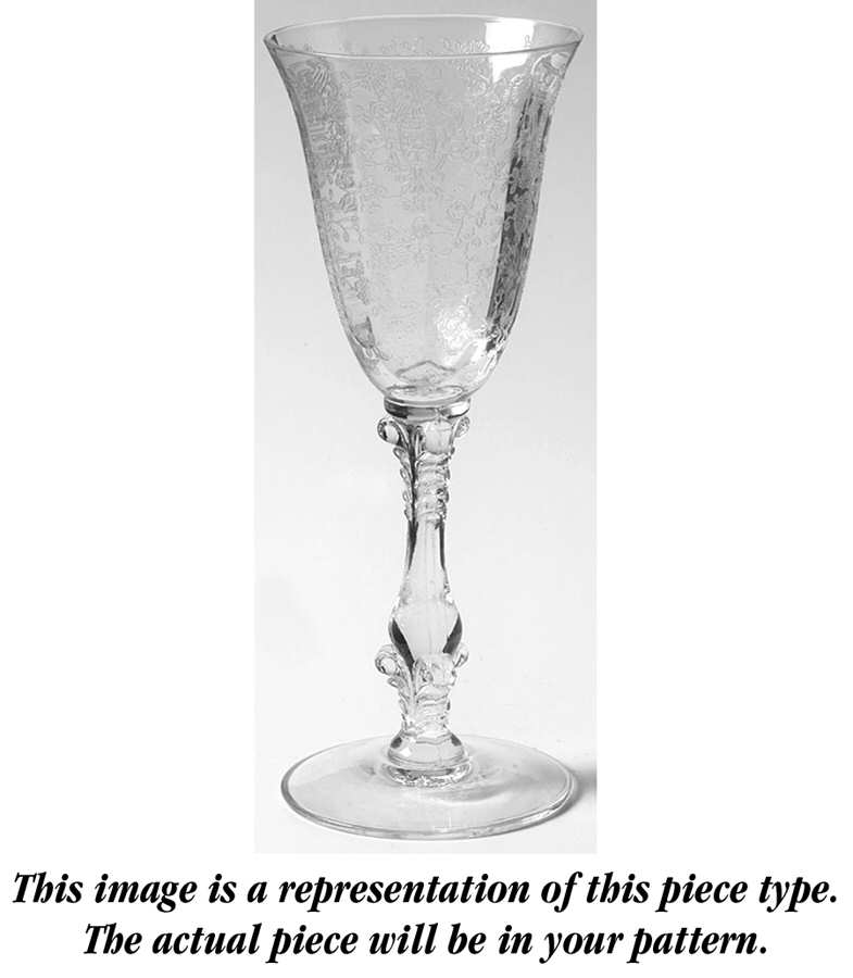 Portia Clear (Stem 3121 Gold Trim) Wine Glass by Cambridge-1