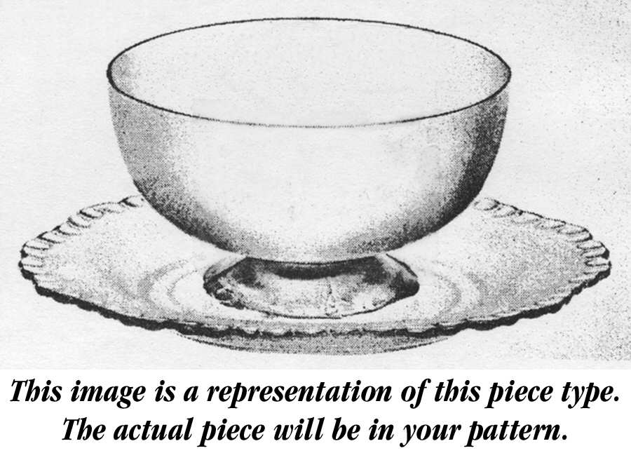 Elaine Clear (Stem 3500) Shape 3500 Footed Finger Bowl with Plate by Cambridge-1