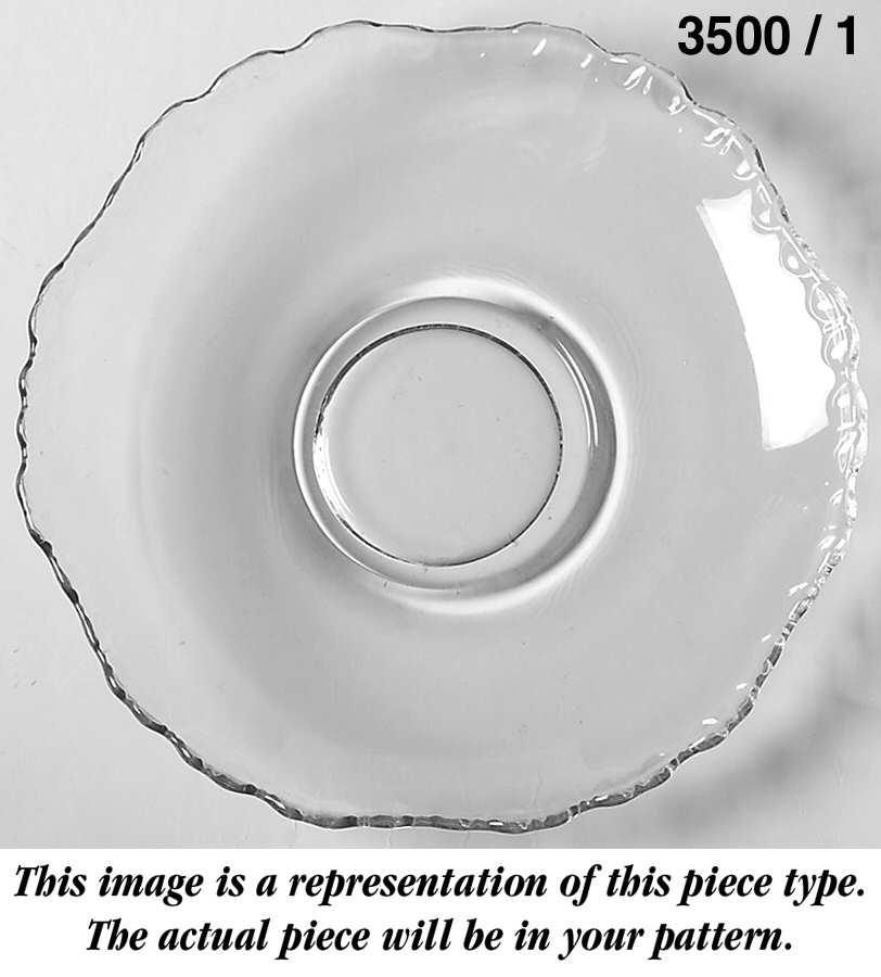 Gadroon Clear (Gold Trim) Saucer for Cup & Saucer (Shape 3500) by Cambridge-1