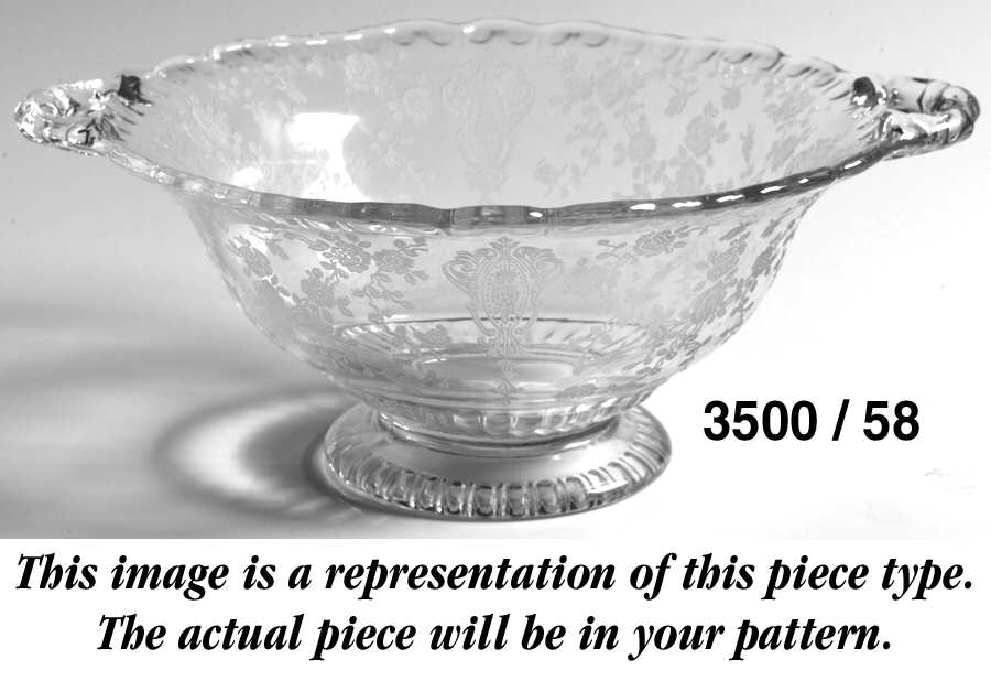 Gadroon Yellow Footed Mayonnaise Bowl (Shape 3500) by Cambridge-1
