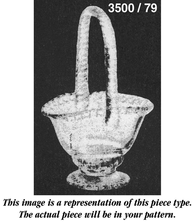 Gadroon Clear (Gold Trim) 3" Handled Basket by Cambridge-1
