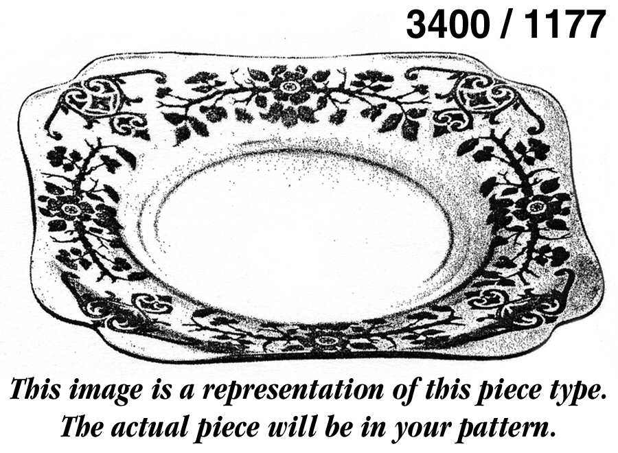 Diane Heatherbloom (Purple) 3400 Square Dinner Plate by Cambridge-1