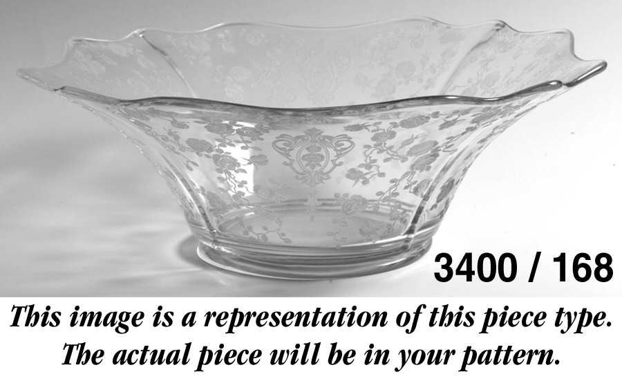 Wildflower Clear 3400 10" Flared Bowl by Cambridge-1
