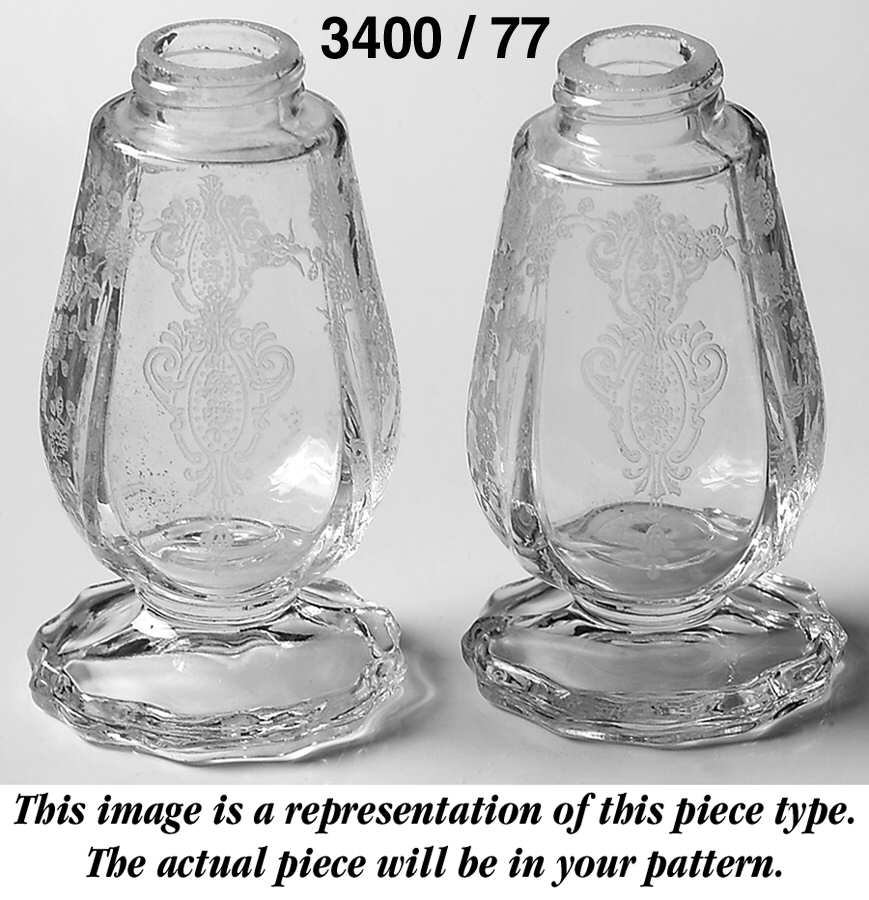Apple Blossom Amber (Stem 3120) 3400/77 Footed Shaker, No Lid by Cambridge-1