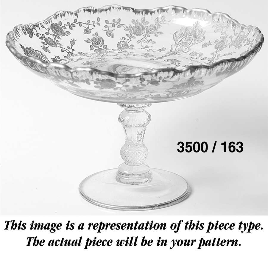 Diane Yellow (Stem 1066) Cheese Stand (Shape 3500) by Cambridge-1