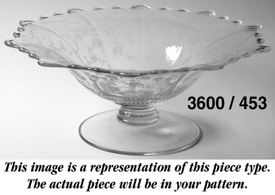 Martha Emerald Green Martha/453 11" Low Footed Bowl by Cambridge-1