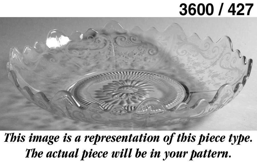 Martha Emerald Green Martha/427 11" Round Shallow Cupped Bowl by Cambridge-1