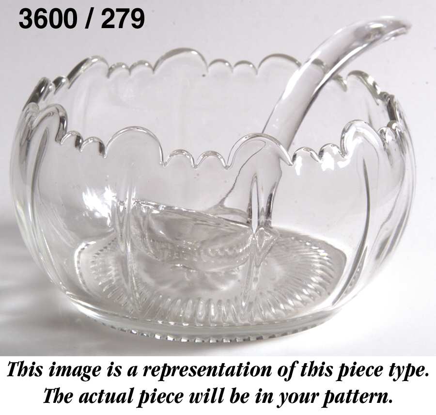 Chantilly (#3600, Gold Encrusted) Martha/279 Cupped Mayonnaise with Ladle by Cambridge-1