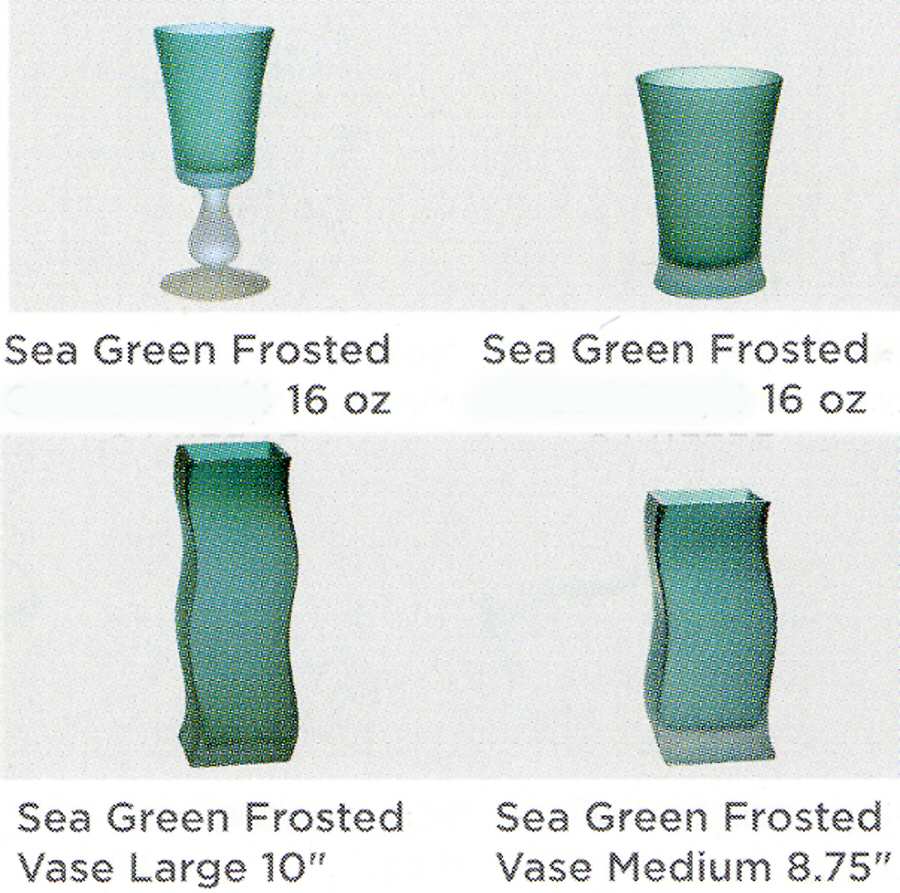 Lifestyle Essentials Sea Green Frosted Water Goblet by Royal Doulton-1