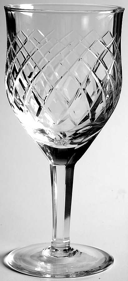 Rete Water Goblet by Richard Ginori 1735 Crystal-1