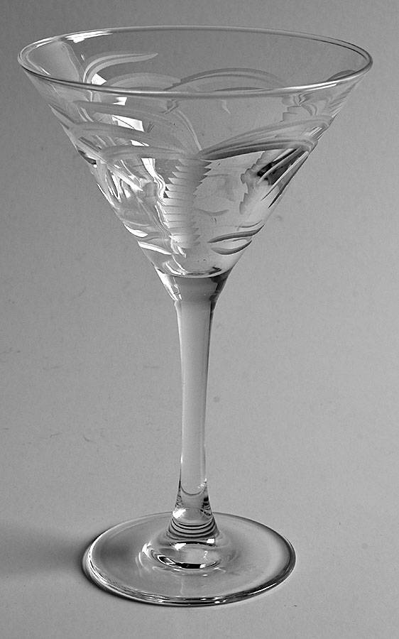 Palm Tree Martini Glass by Rolf Glass-1