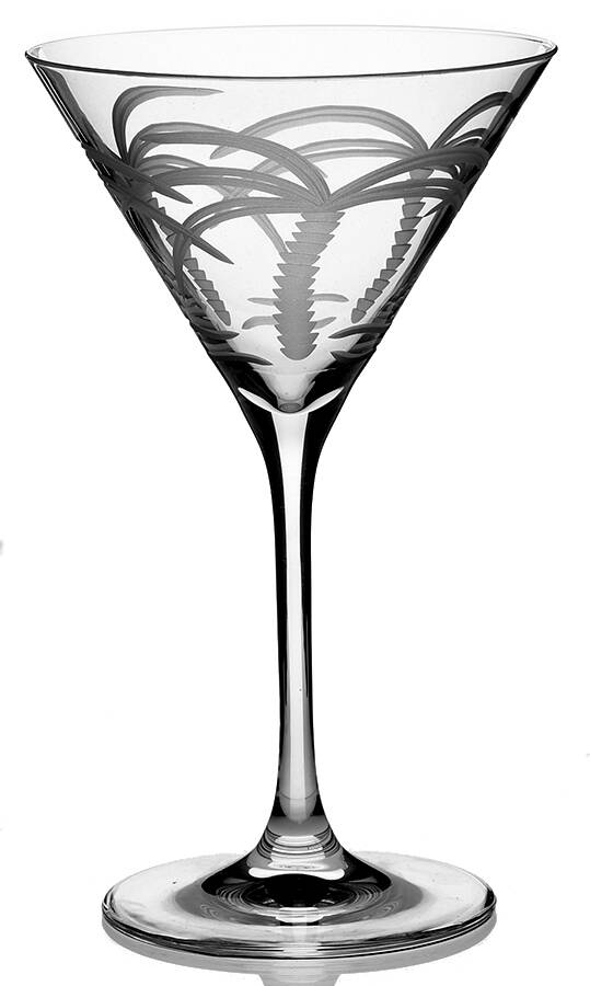 Palm Tree Martini Glass by Rolf Glass-1